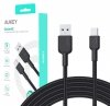 AUKEY CB-NAC1 kabel USB-C - USB-A 1m 60W PD 3A 20V nylonowy oplot czarny